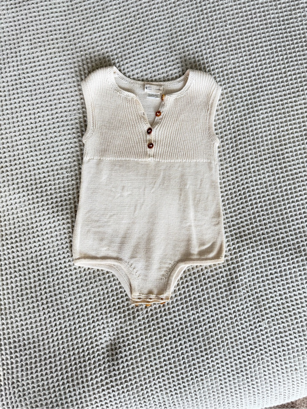 Petite Coo Knit Baby Romper